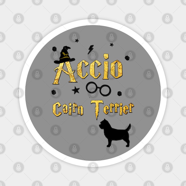 Accio Cairn Terrier Magnet by dogfather